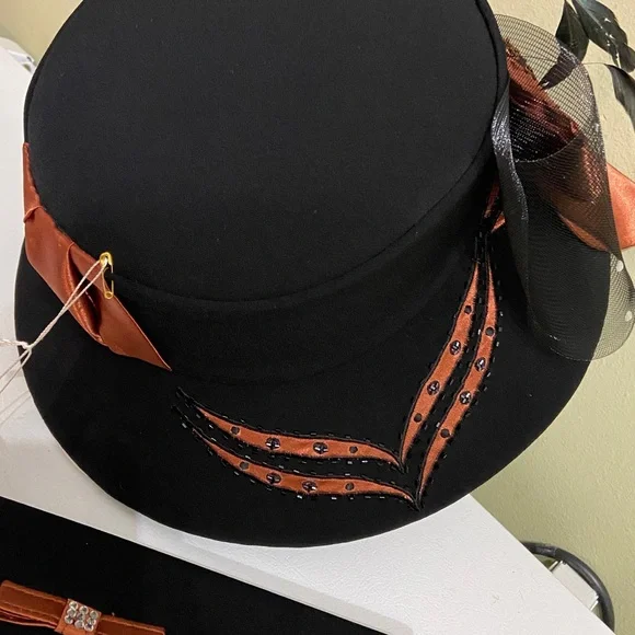 Gorgeous NWT Dress Hat/ Church Hat w/matching Clutch by  display picture 1